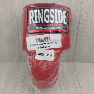 Ringside Red Groin Abdominal Protector Athletic Cup MMA Boxing Muay Thai Size M